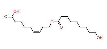 (Z)-9-(9-Hydroxynonanoyloxy)-non-6-enoic acid